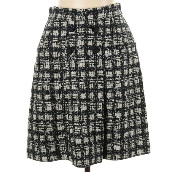 Tibi Wool Button Midi Skirt - Picture 4 of 8